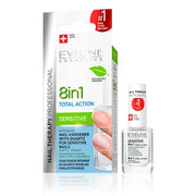 Eveline Tratament pentru unghii Nail Therapy Sensitive 8 in 1, 12ml,