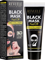 Revuele crema fata Masca Revuele, Black mask "peel-off" pro-collagen, 80 ml