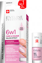 EVELINE TRATAMENT Balsam Concentrat pentru unghi 6 in 1 Pink Pearl Eveline