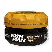 Ceara de par Nishman M1 Matte Hair Defining Paste with Argan, 100ml - crema academie , Shiny Beauty - shiny beauty  ,  crema de fata
