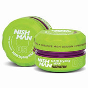 Ceara de par Nishman Hair Styling Wax 05 Keratin 150 ml - crema academie , Shiny Beauty - shiny beauty  ,  crema de fata