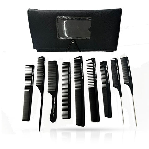 Set 9 piepteni de par din Carbon - TONI&GUY - Negru ACCESORIU FRIZERIE