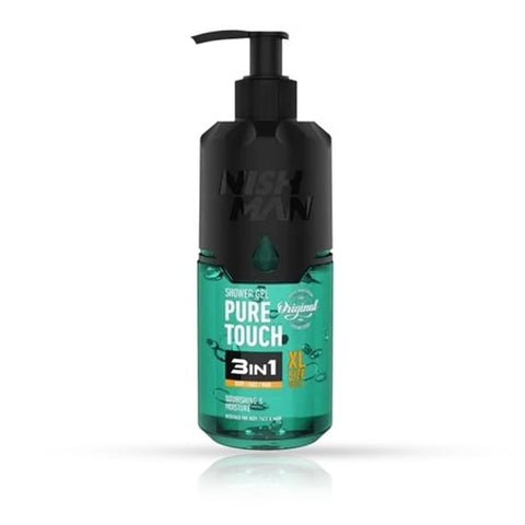 Gel de dus - NISH MAN - Pure Touch - 3in1 - 480 ml PIRNISH
