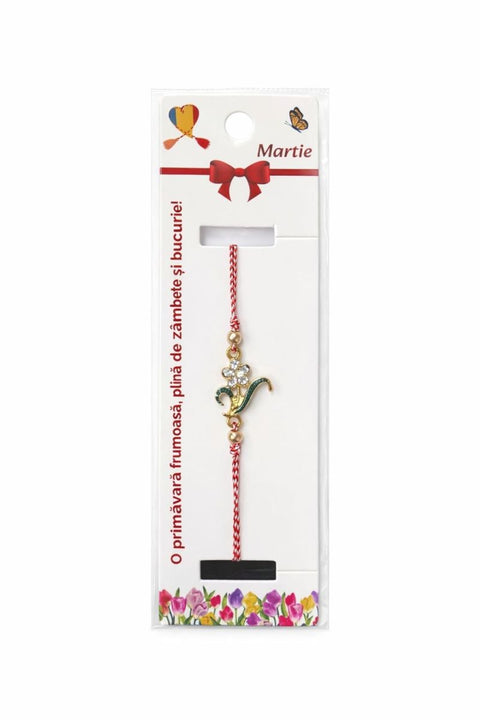 Martisor bratara floare cu cristale - Shiny Beauty