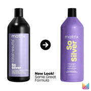 SAMPON MATRIX TOTAL RESULTSSO SILVER PURPLE SHAMPOO FOR BLONDE AND SILVER HAIR 1000ML