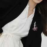 Brosa din aliaj balerina color v25