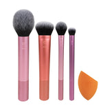 Aplicator MAKE-UP pensule si burete set machiaj fata Real Techniques everyday essentials