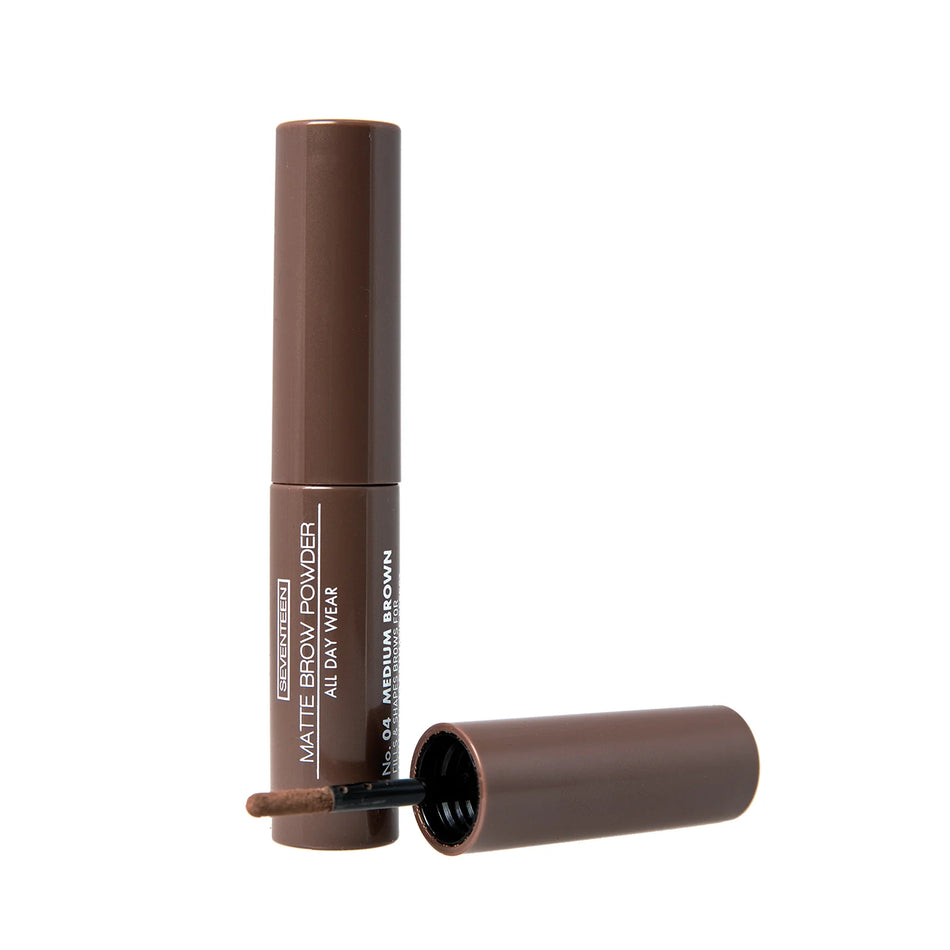 Pudră sprâncene Seventeen Matte Brow Powder Mediu nr 04 CSSEV