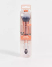 Pensula pentru aplicare blush Real Techniques Priming Jar Brush, Auriu/Negru