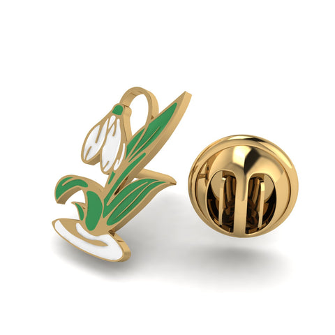 Martisor brosa placat aur 24k P2