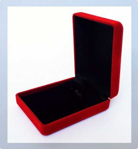 Cutie Cadou din catifea rosie pentru Bijuterii si Brosa2