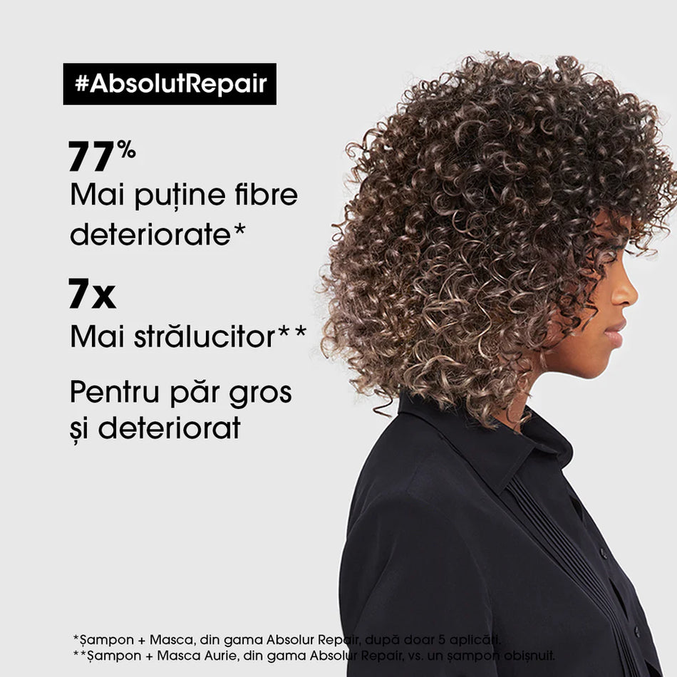 L'Oreal Professionnel SE Absolut Repair GOLD Masca Aurie 250ml - Pentru Par Uscat si Deteriorat - Shiny Beauty