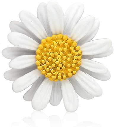 Brosa din aliaj aurie V7 floare