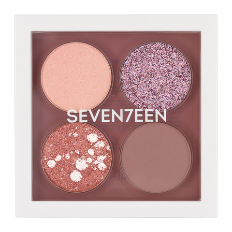 SEVENTEEN VIBRANT EYES QUAD PALETTE No.09 Pink Love FPSEV