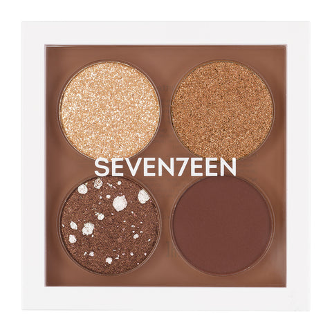 SEVENTEEN VIBRANT EYES QUAD PALETTE  No.10 Love for Nude FPSEV
