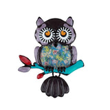 Brosa din aliaj color bufnita v19