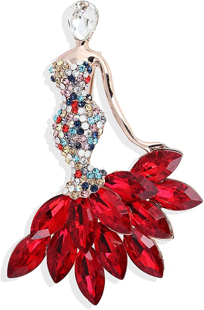 Brosa din aliaj balerina color v25