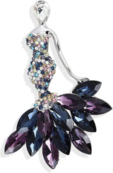 Brosa din aliaj balerina color v25