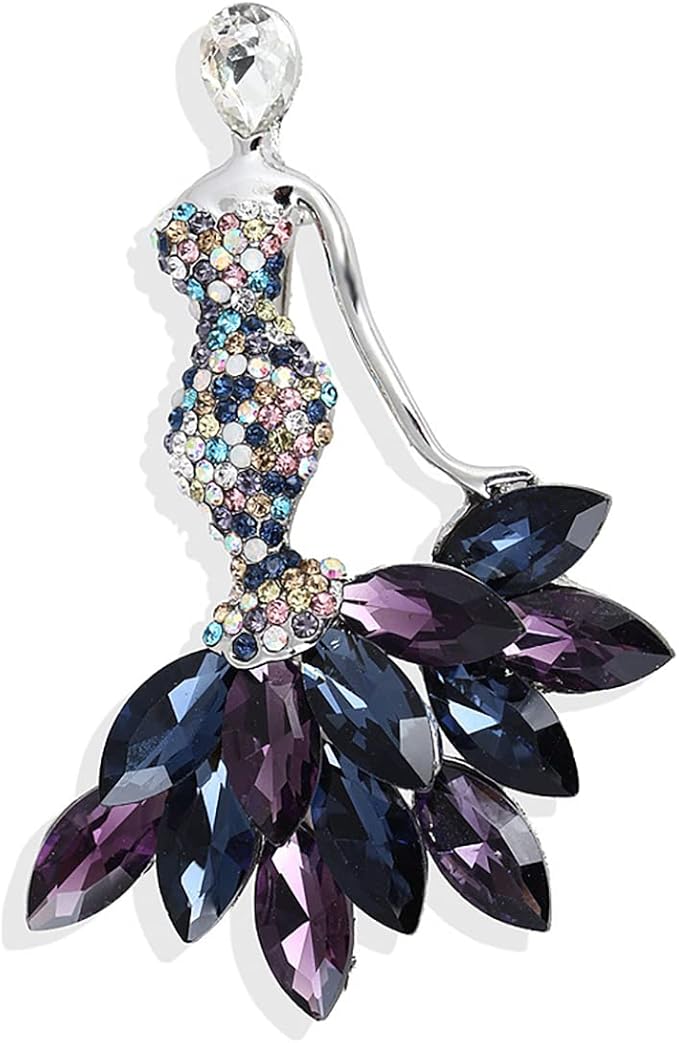 Brosa din aliaj balerina color v25