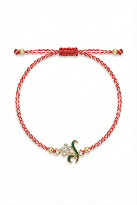 Martisor bratara floare cu cristale - Shiny Beauty