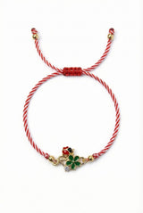 Martisor bratara trifoi cu buburuza - Shiny Beauty