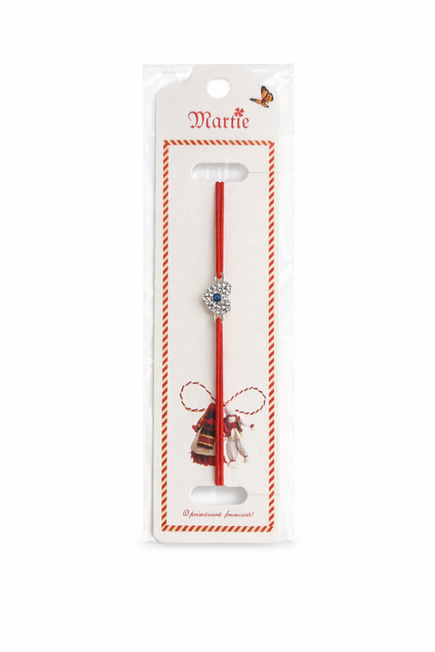 Martisor bratara inima argintie
