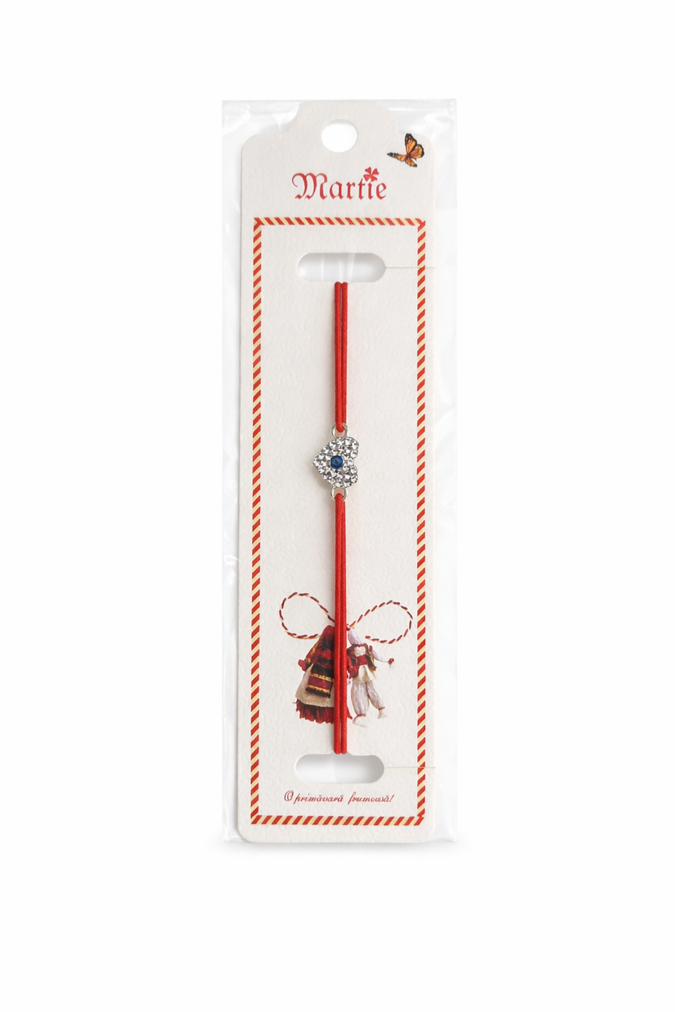 Martisor bratara inima argintie
