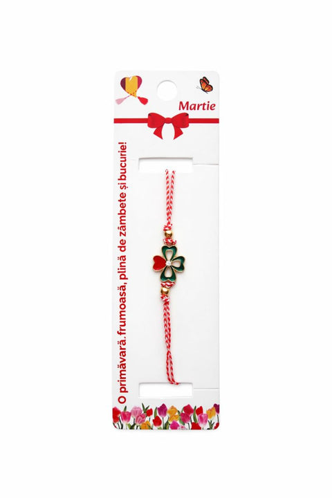 Martisor bratara trifoi - Shiny Beauty