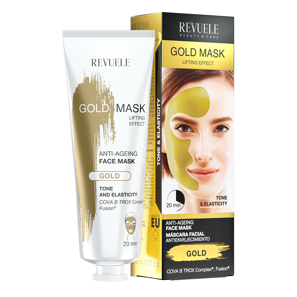 Revuele crema fata Masca anti-imbatranire Revuele, Gold mask lifting effect, 80 ml