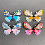 Brosa din aliaj color fluture v22