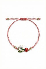Martisor bratara ghiocel cu buburuza - Shiny Beauty