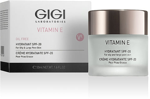 Crema hidratanta SPF 20  ten normal spre gras GIGI Vitamin E 50ml - Shiny Beauty