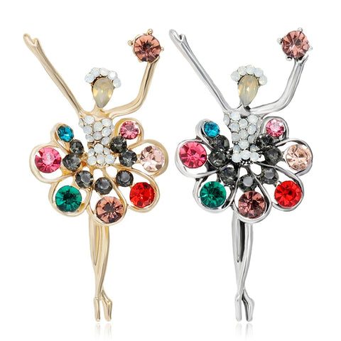 Brosa din aliaj si cristale zirconiu br13 - Shiny Beauty