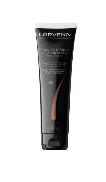 Masca de PAR Lorvenn Color Refresh & Shine Mask BROWN 150ml