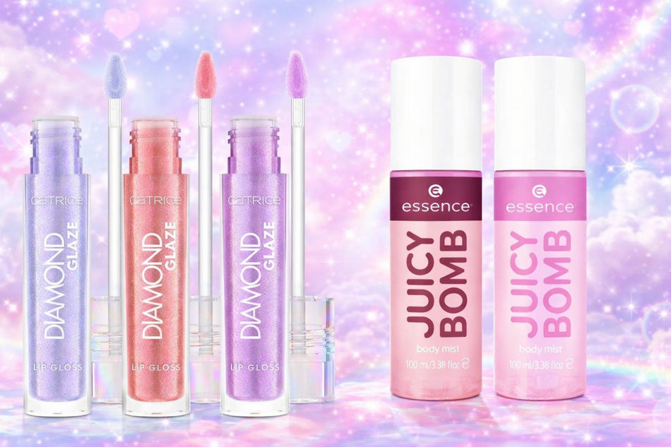 SET JUICY BOMB body mist+Diamond Glaze gloss 5 PIESE - Shiny Beauty