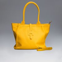 Poseta piele naturala Mustar - Shiny Beauty