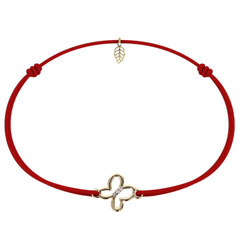 Martisor bratara placat aur 24k fluturas