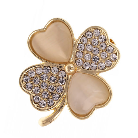Martisor brosa placat aur 24k P14