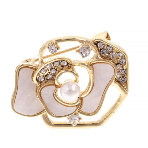 Martisor brosa placat aur 24k P15