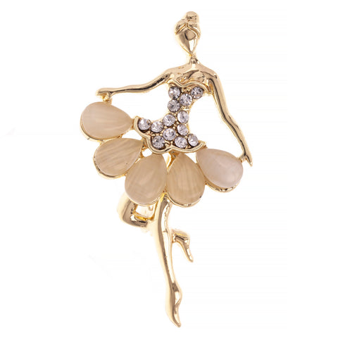 Martisor brosa placat aur 24k P20