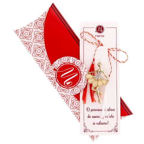 Martisor brosa placat aur 24k P20