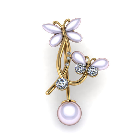 Martisor brosa placat cu aur 24k BP9