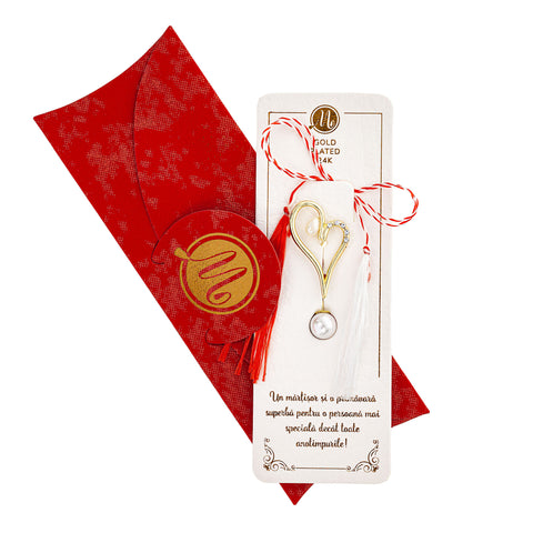 Martisor brosa placat cu aur 24k BP7