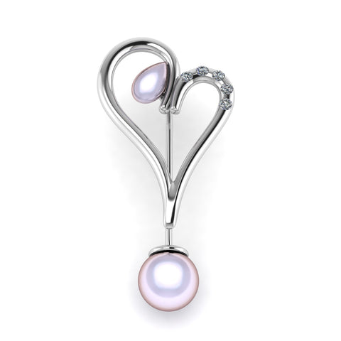 Martisor brosa placat cu palladium BP06