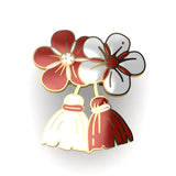 Martisor brosa placat aur 24k P7 mare