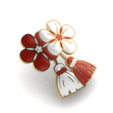 Martisor brosa placat aur 24k P7 mare