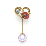 Martisor brosa placat cu aur 24K BP2