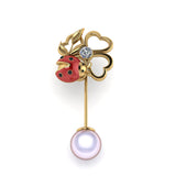 Martisor brosa placat cu aur 24K BP4