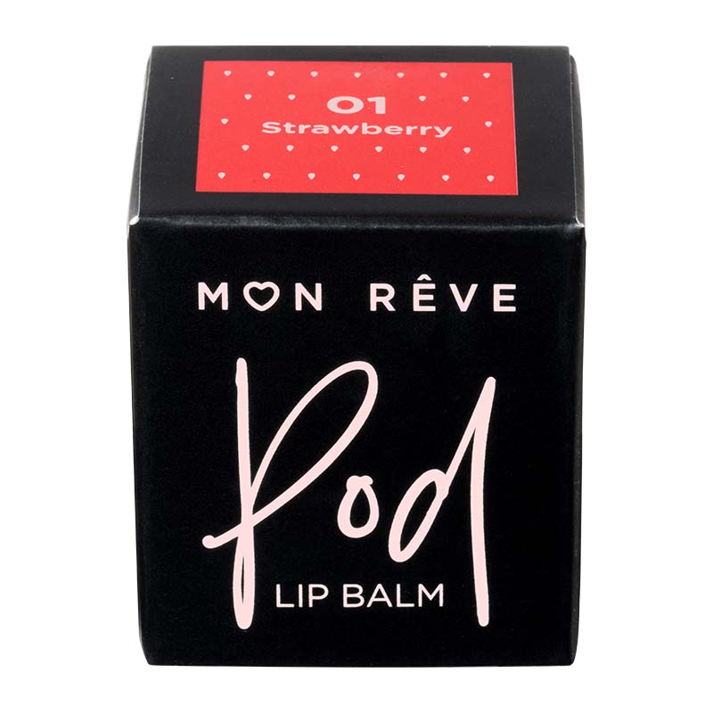 Balsam de buze MON REVE lip balm pod 01 Strawberry RLMON