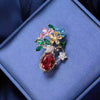 Martisor Brosa Vaza cu flori 02
